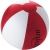 Kleine strandbal Palma (25 cm) rood/ wit
