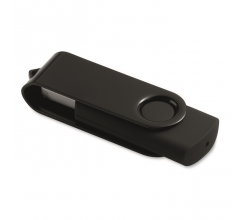 Rotodrive Rubber / metalen memory stick. 1GB bedrukken