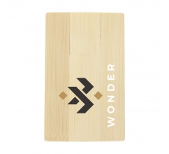 CreditCard USB Bamboo 16 GB bedrukken